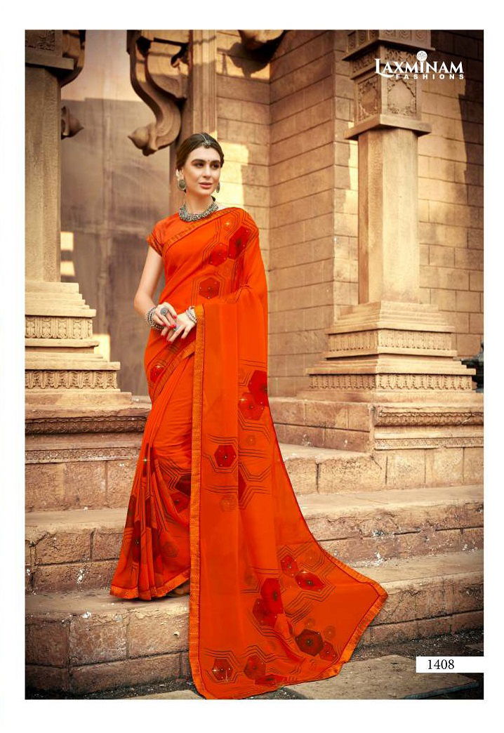 Laxminam Palki New Fancy Ethnic Wear Georgette Saree Collection